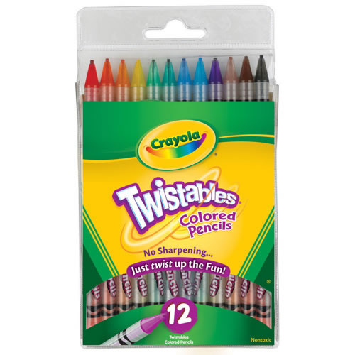 Crayola Twistable Coloured Pencil - 12 Pack
