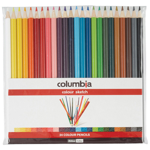 Columbia Colour Sketch Coloured Pencils - 24 Pack