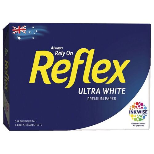 Reflex A4 Copy Paper 80gsm 500 Sheets Carbon Neutral - Ultra White 