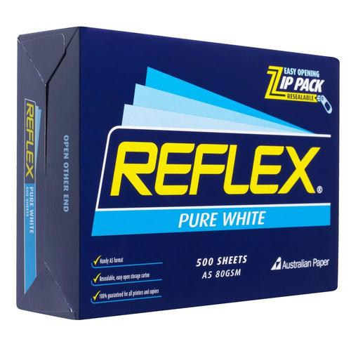 Reflex A5 Copy Paper 80gsm 500 Sheets - White