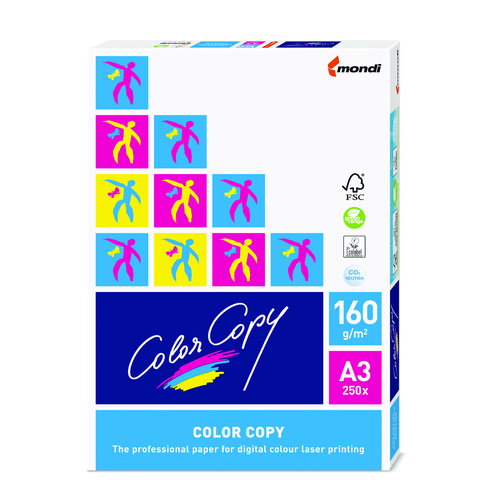 Color Copy A3 Digital Copy Paper 160gsm 250 Sheets - White