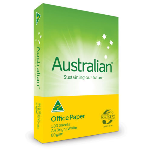 Australian Copy Paper A4 80gsm 500 Ream Pack - White