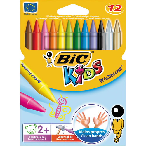 Bic Crayons Plastidecor - 12 Pack