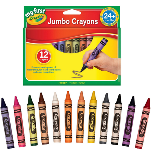 Crayola My First Jumbo Coloured Crayons - 12 Pack