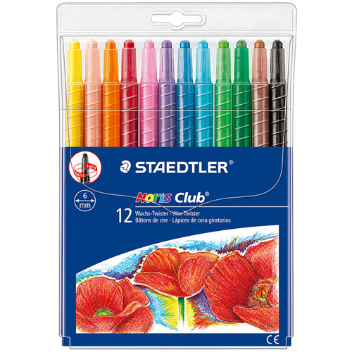 Staedtler Crayons Noris Club Wax Twister Wallet 12