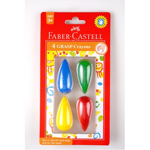 Faber-Castell Grasp Crayon 4 Pack For Small Hands 