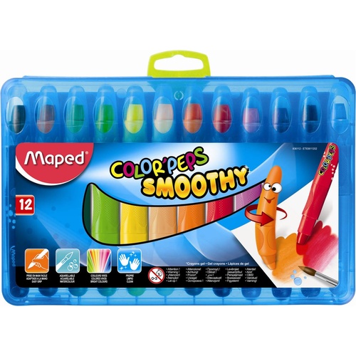 Maped Crayon Color'peps Smoothy - 12 Pack