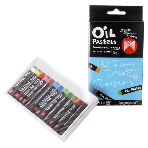 Micador Crayons Oil Pastels Small OPM112 - 12 Pack