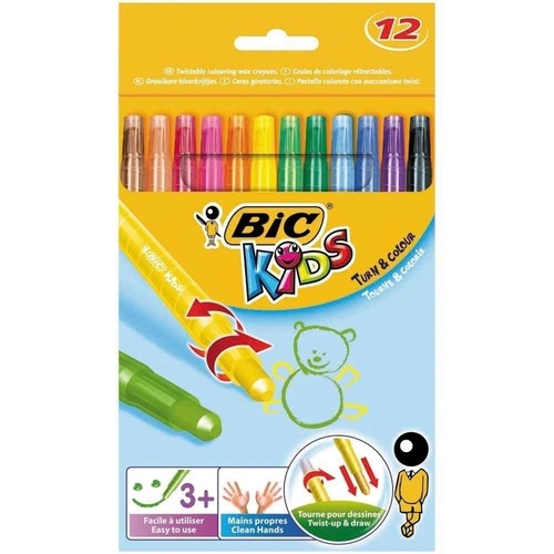 Bic Crayon Kids Turn And Colour - 12 Pack