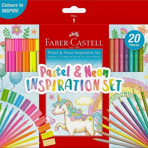 Faber-Castell Pastel & Neon Inspiration Set School - 20 Pack