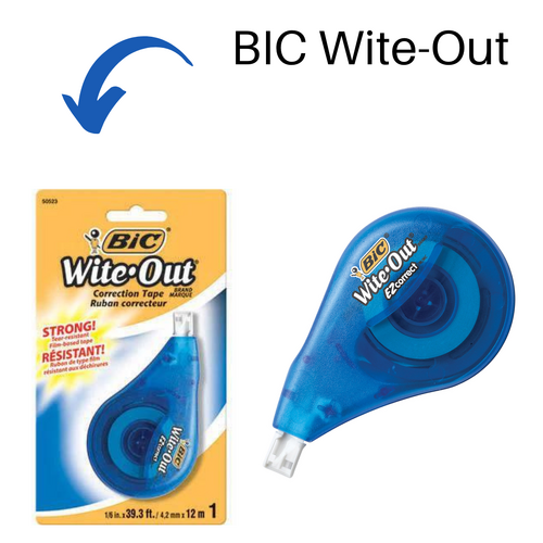 BIC Wite-Out Correction Tape 4.2mm x 12m