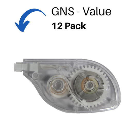 GNS Correction Tape 5mm x 8m VALUE PACK - 12 Pack