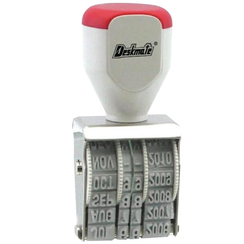 Deskmate Rubber Date Stamp 12 Year Band 4mm Text - 0315980