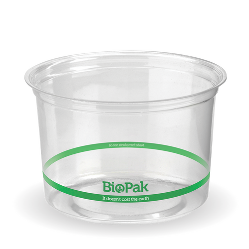 Clear Plastic BioBowl 500ml - 500 Pack