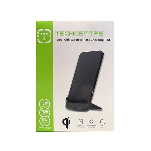 Techcentre Dual Coil Wireless Fast Charging Pad