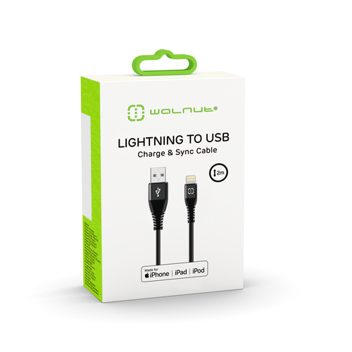 Lightning to USB Charge & Sync Cable 2m - Black