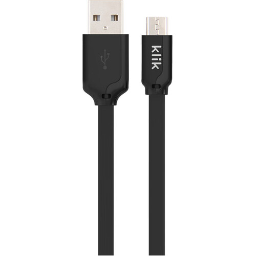 Klik Micro USB to USB Short Length Charge and Sync Cable - 25cm