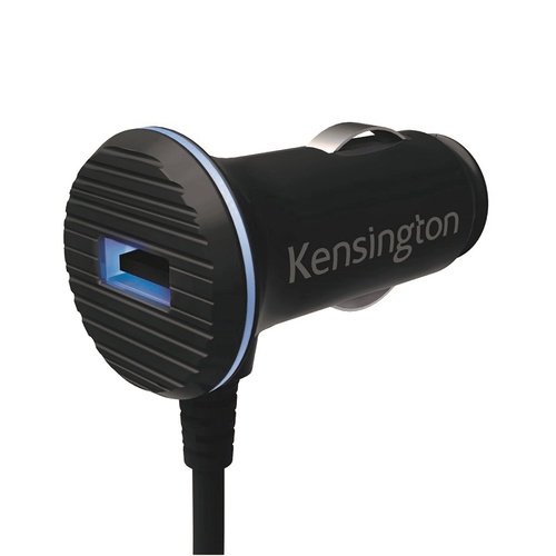 Kensington Car Charger Powerbolt 3.4 AMP Lightning - Black