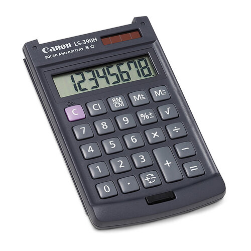 Canon Calculator 8 Digit Portable LS390HBL - Black