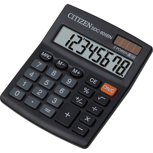Citizen Calculator SDC805 8 Digit Small Desktop