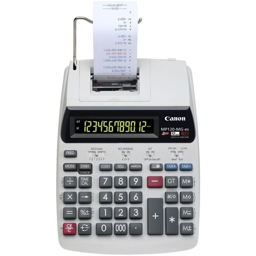 Canon Calculator 12 Digit Dual Power Heavy Duty With Built-In Printer - MP120-MGII
