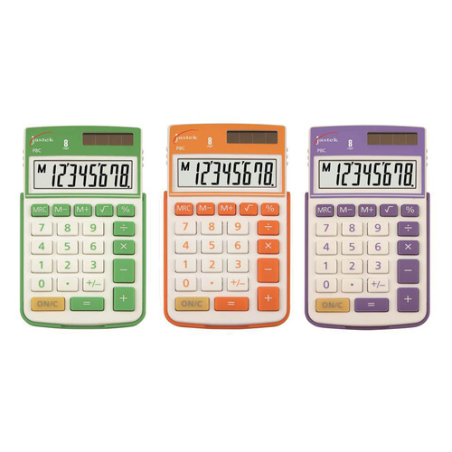 Jastek Calculator Slide Cover Orange/Lime/Grape