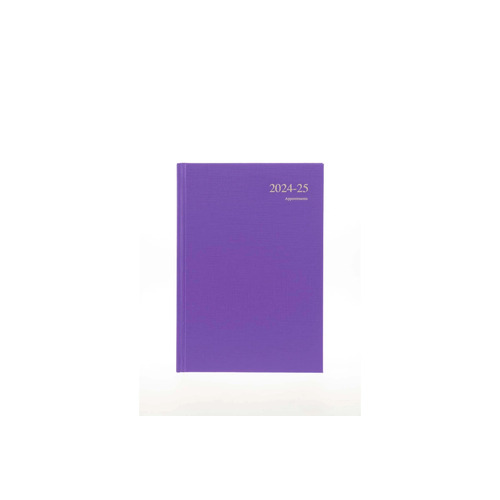 Collins 2024/2025 A4 Financial Year Essential Diary Appointment Day To Page ESSA41M.55 - Purple