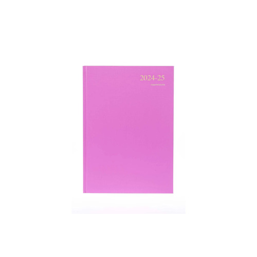 Collins 2024/2025 A4 Financial Year Essential Diary Appointment Day To Page ESSA41M.50 - Pink