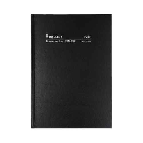 2025/2026 Collins A4 Kingsgrove Diary Week To View 341.P99 - Black