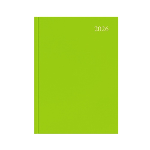 2026 Collins Essential A4 Diary Diaries Day To Page ESSA41.64 - Lime Green