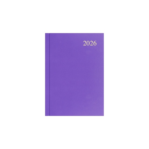 2026 Collins Essential A5 Diary Diaries Day To Page ESSA51.55 - Purple