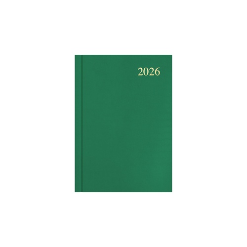2026 Collins Essential A5 Diary Diaries Day To Page ESSA51.52 - Green