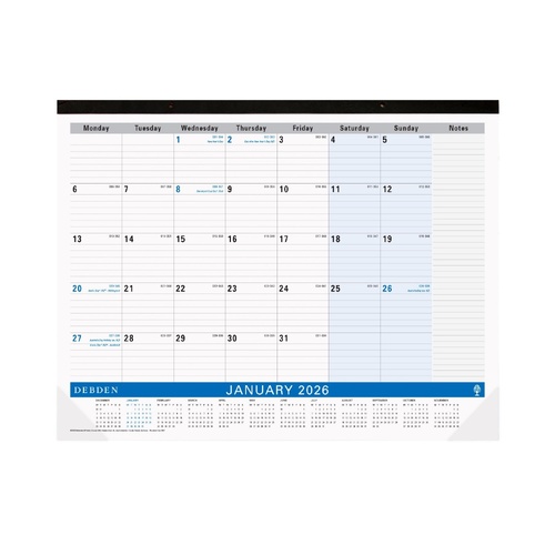 2026 Collins Debden Planner Desk Top Month To View 420x594mm 3901.C59 - Navy