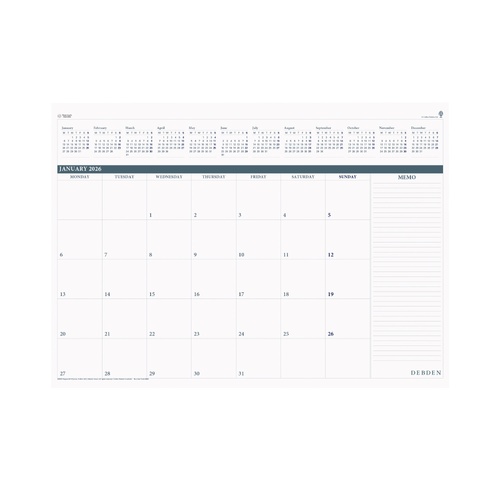 2026 Collins Debden Planner Refill Desk Top Month To View 370x6530mm 3902.CRF 