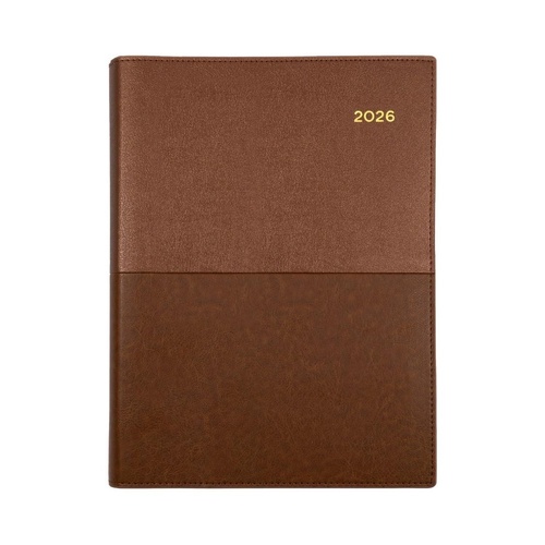 2026 Collins A4 Vanessa Diary Day To Page 145.V90 - Tan