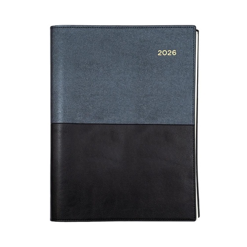 2026 Collins A4 Vanessa Diary Day To Page 145.V99 - Black