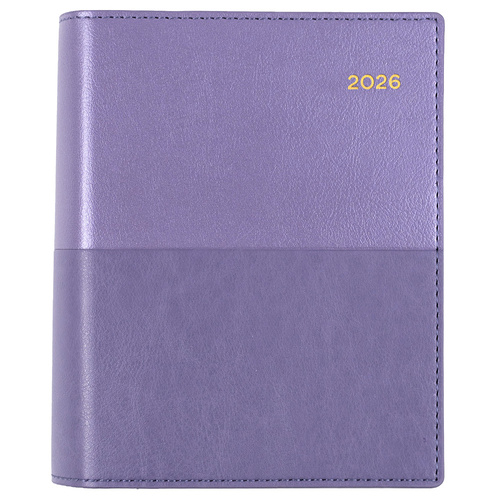 2026 Collins A6 Vanessa Diary Day To Page 165.V55 - Purple