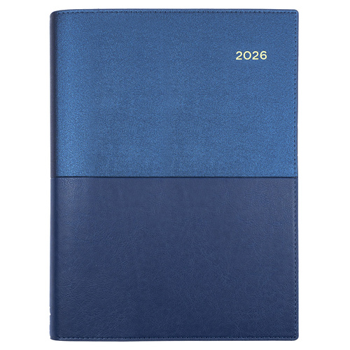 2026 Collins A5 Vanessa Diary Day To Page 185.V59 - Blue