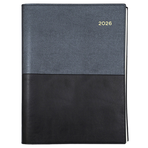 2026 Collins A5 Vanessa Diary Day To Page 185.V99 - Black