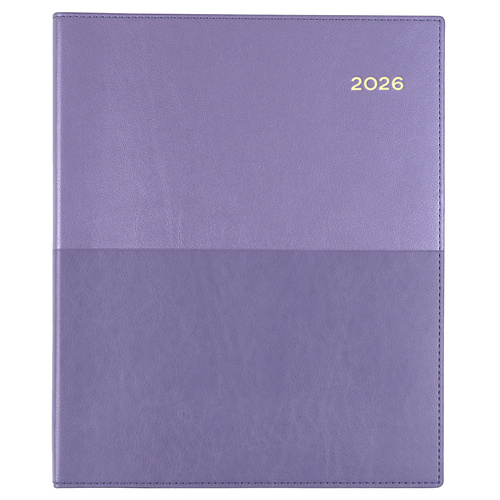 2026 Collins Quarto Vanessa Diary Vertical Week To View 325.V55 - Purple