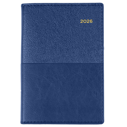 2026 Collins B7R Vanessa Diary Pocket Week To View 355.V59 - Blue