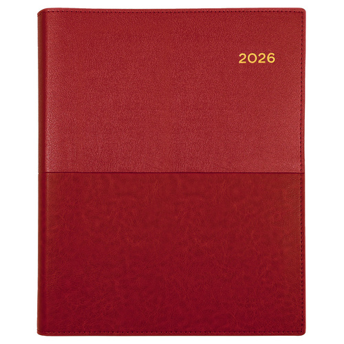 2026 Collins A6 Vanessa Diary Week To View 365.V15 - Red