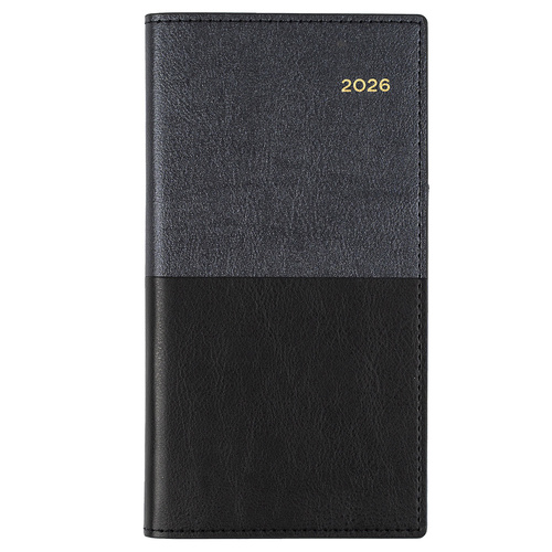 2026 Collins B6/7 Vanessa Diary Week To View 375.V99 - Black