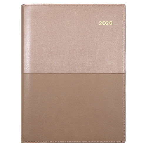2026 Collins A5 Vanessa Diary Week To View 385.V49 - Rose Gold