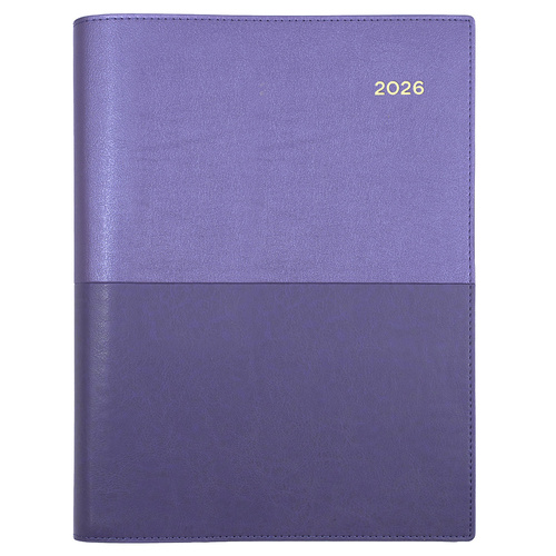 2026 Collins A5 Vanessa Diary Week To View 385.V55 - Purple