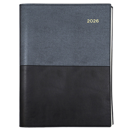2026 Collins A5 Vanessa Diary Week To View 385.V99 - Black