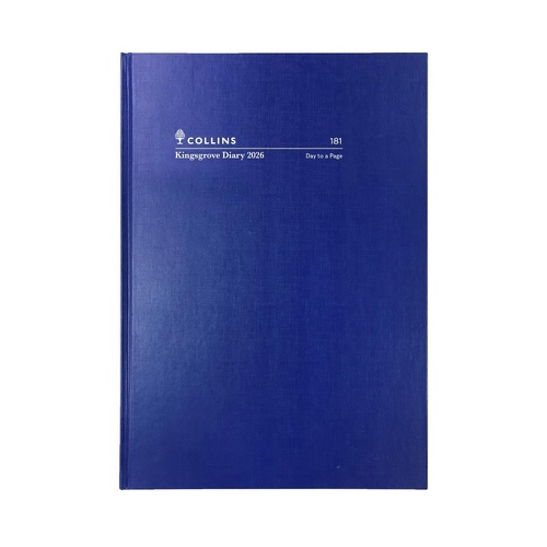 2026 Collins A5 Kingsgrove Diary Day To Page 181.P59 - Blue