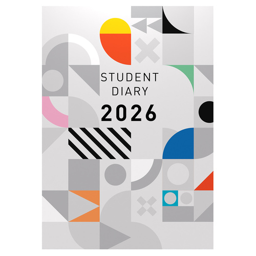 Collins 2026 A5 Colplan Student Diary Casebound Week To View SC37.CGT - Grey