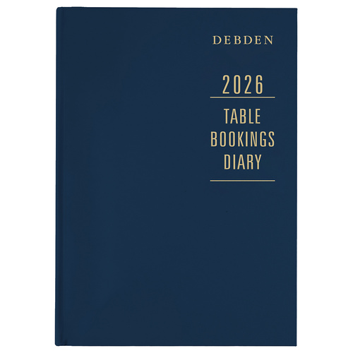 Collins 2026 Debden A4 Table Booking Diary 2 Day To Page TBD.P59-25 - Blue