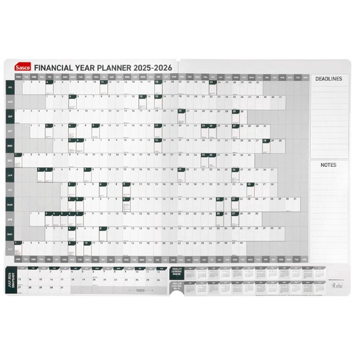 Sasco 2025/2026 Wall Planner Financial Year 870x610 - 3622526